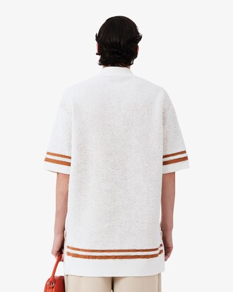 남성 타월링 자카드 니트 폴로