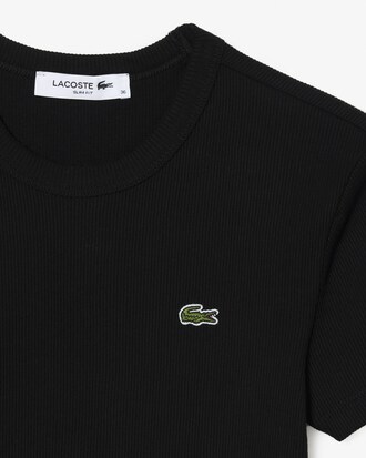 립조직 슬림핏 반팔 티셔츠