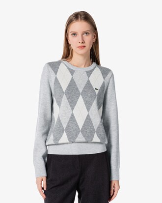 카라 탈부착 크루넥 스웨터