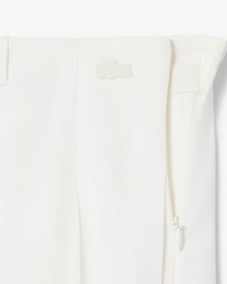 크레이프 플루이드 니 랭스 플리츠 스커트