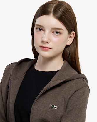 시그니처 테크니컬 피케 후드 집업