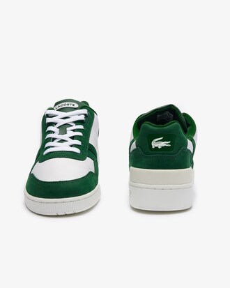 T-Clip 대비 레더 스니커즈