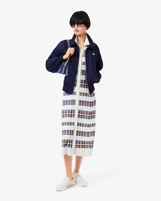 올오버 버튼 반팔 스웨터 드레스