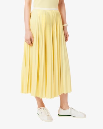 에센셜 롱 플리츠 스커트