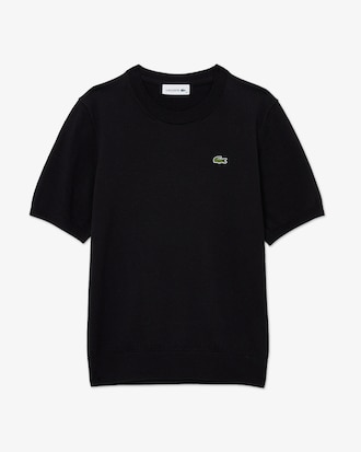 베이직 크루넥 반팔 스웨터