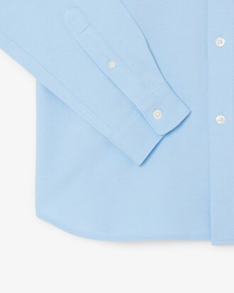 슬림핏 저지 솔리드 셔츠