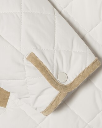 코듀로이카라 퀼팅 점퍼