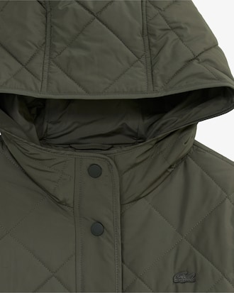 후디 퀼팅 롱점퍼