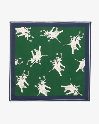 그래픽 실크 스카프