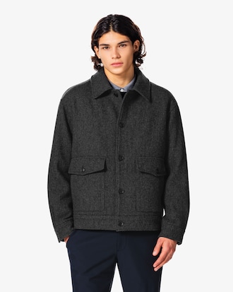 퀼팅 안감 울 드리즐러 자켓