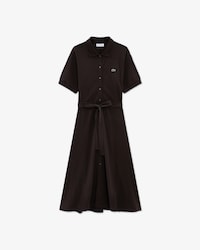 핏앤플레어 반팔 피케 드레스