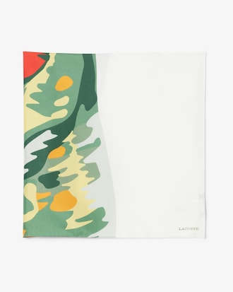 실크 프린트 스카프