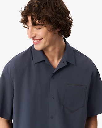 체스트 포켓 디테일 반팔 셔츠