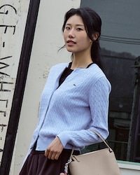 케이블 긴팔 가디건