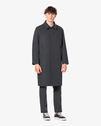 울 캐시미어 발마칸 코트