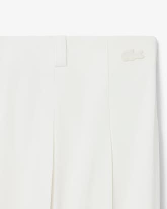 크레이프 플루이드 니 랭스 플리츠 스커트