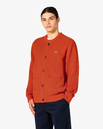 크루넥 방모 가디건