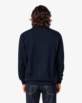 베이직 반집업 스웻셔츠