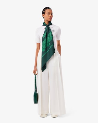 실크 프린트 스카프