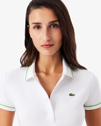 슬림핏 파이핑 디테일 폴로 셔츠