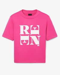 더블 페이스 RENE 프린트 티셔츠