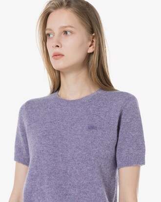 알파카 울 반팔 스웨터