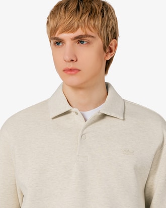 더블페이스 스냅 폴로형 스웻셔츠