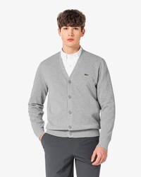 피케 V넥 가디건