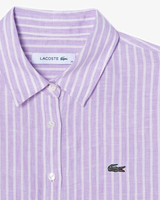 스트라이프 린넨셔츠