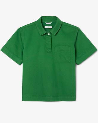 컬러데님 폴로형 셔츠