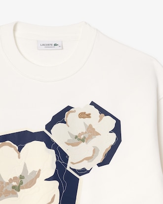 플라워 그래픽 스웻셔츠