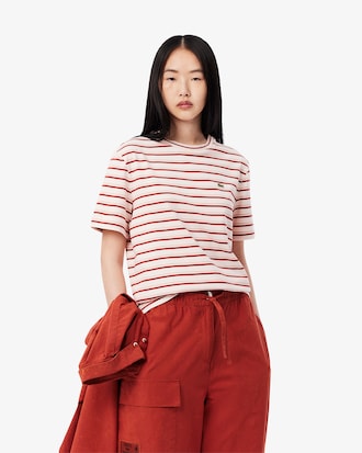 멀티 스트라이프 반팔 티셔츠