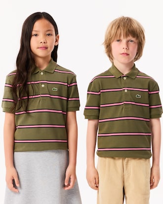 멀티 스트라이프 반팔 폴로