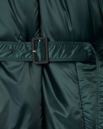 롱 퍼퍼 재킷 라이트 메탈릭 웨이브