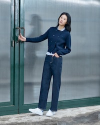 더블 자켓형 가디건