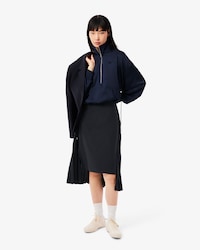 울혼방 플란넬 체크패턴 스커트