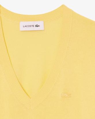 라이트 코튼 브이넥 스웨터