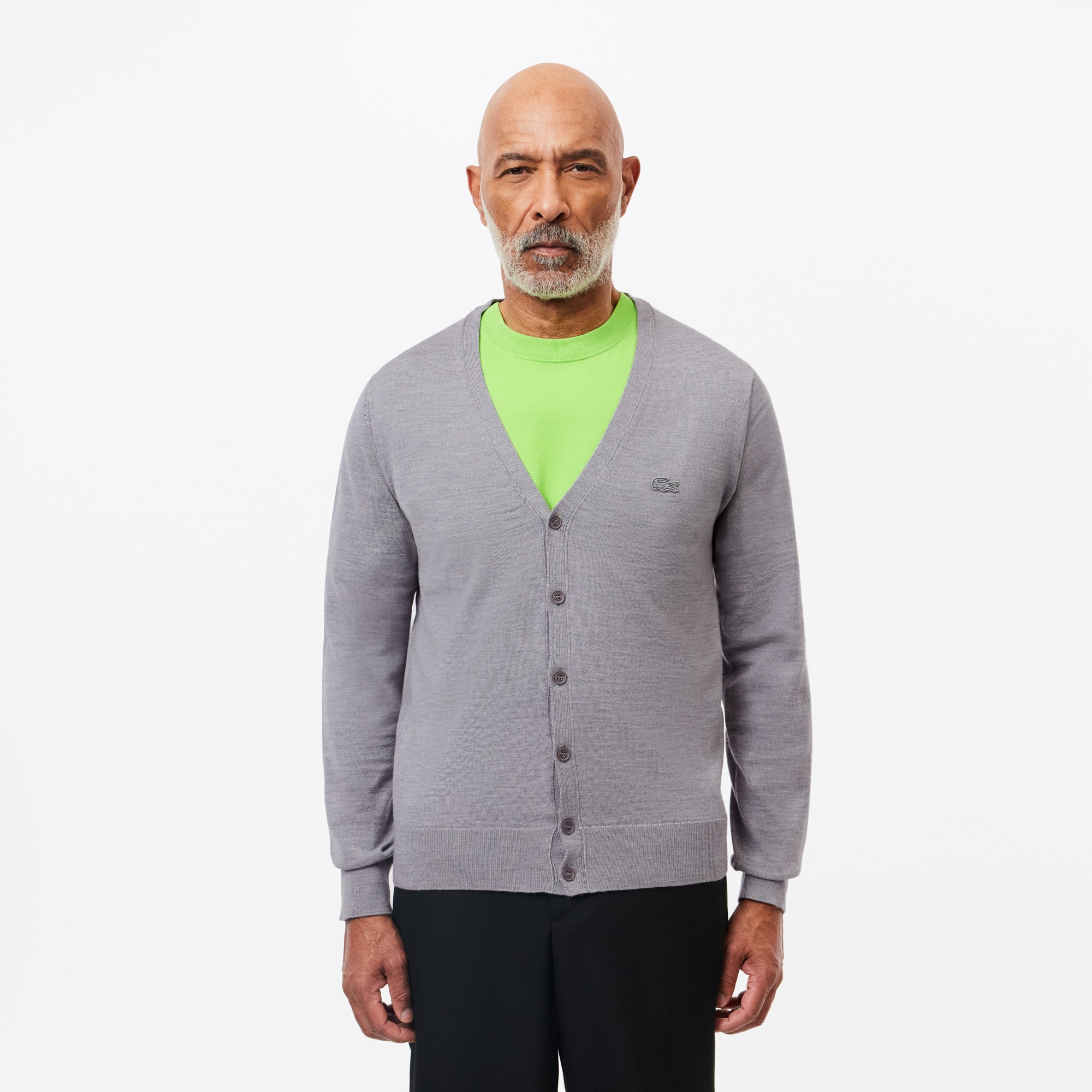 메리노울 V넥 가디건 - 라스트 찬스 - New 2025 | Lacoste