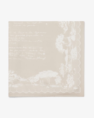 유니섹스 테니스 그래픽 실크 스카프