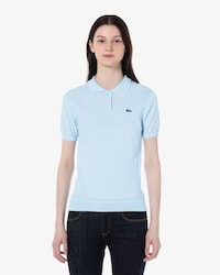 컬러티핑 반팔 폴로 스웨터