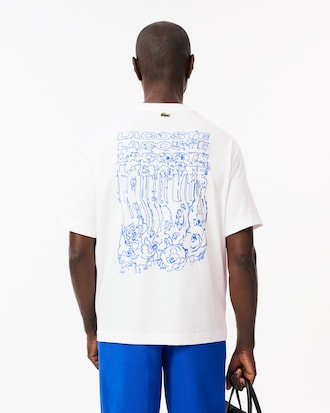 플라워 그래픽 반팔 티셔츠