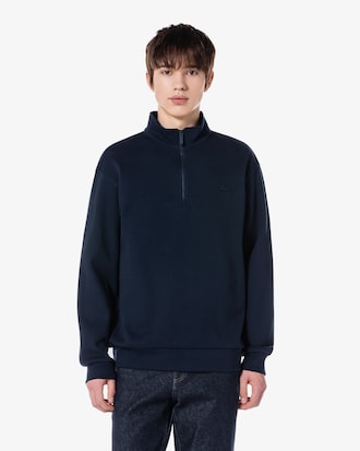 스웨터라이크 반집업 스웻셔츠