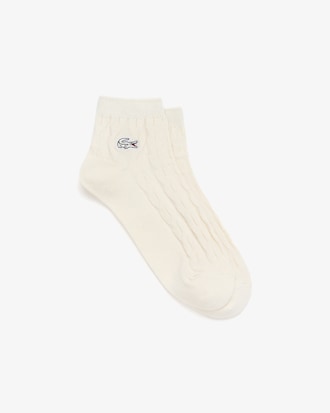 여성용 케이블 앵클 양말