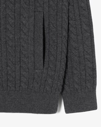 케이블 집업 가디건