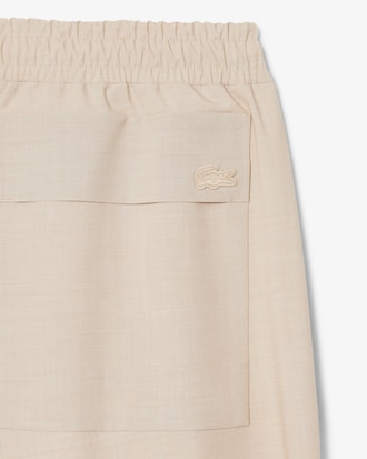 남성 라미네이티드 더블페이스 오버사이즈 트랙 팬츠