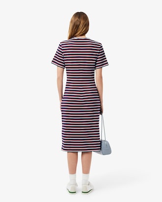 멀티 스트라이프 티셔츠 드레스