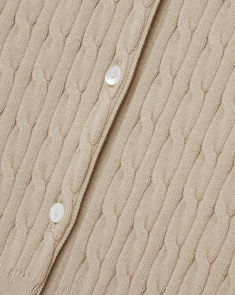 케이블 긴팔 가디건