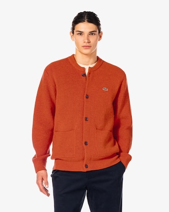 크루넥 방모 가디건