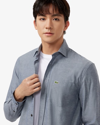 플란넬 헤링본 셔츠