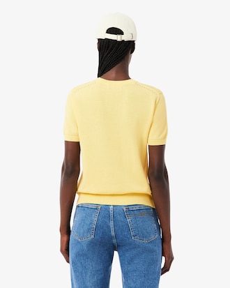 라이트 코튼 반팔 스웨터